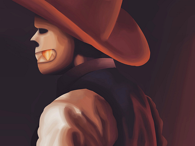 Cowboy Underfell Sans fanart cowboy fanart mafiafell mobfell realism sans underfell underfellsans undertale undertalefanart undertalesans