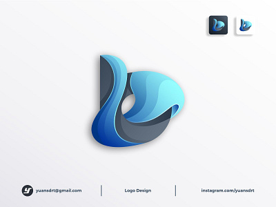 Letter B logo b b letter b letter logo b monogram branding gradient gradient logo icon letter logo logotype mark symbol