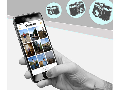 Photobomb (website content illustration) app design illustration ux
