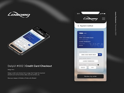 DailyUI #002 | Credit Card Checkout app creditcard dailyui design interfaz loaded shop ui
