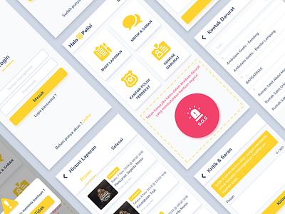 Emergency App - Exploration adobexd android branding clean color ui