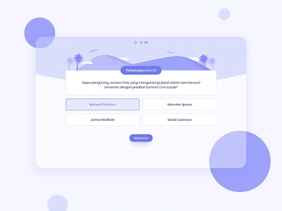 Trivia Quiz 🎊 - Exploration adobexd clean design flatdesign quiz trivia ui ui design uidesign ux uxdesign web webdesign website design