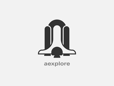 Daily Logo #001 — Aexplore concept dailylogochallenge logo rocketship