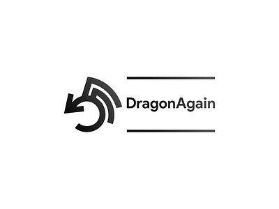 DragonAgain logo graphic design illustration logo