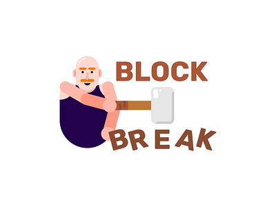 Block Break (Again) characterdesign graphic design illustration