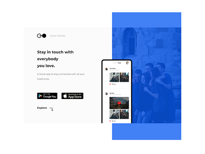 Social App Landing Page