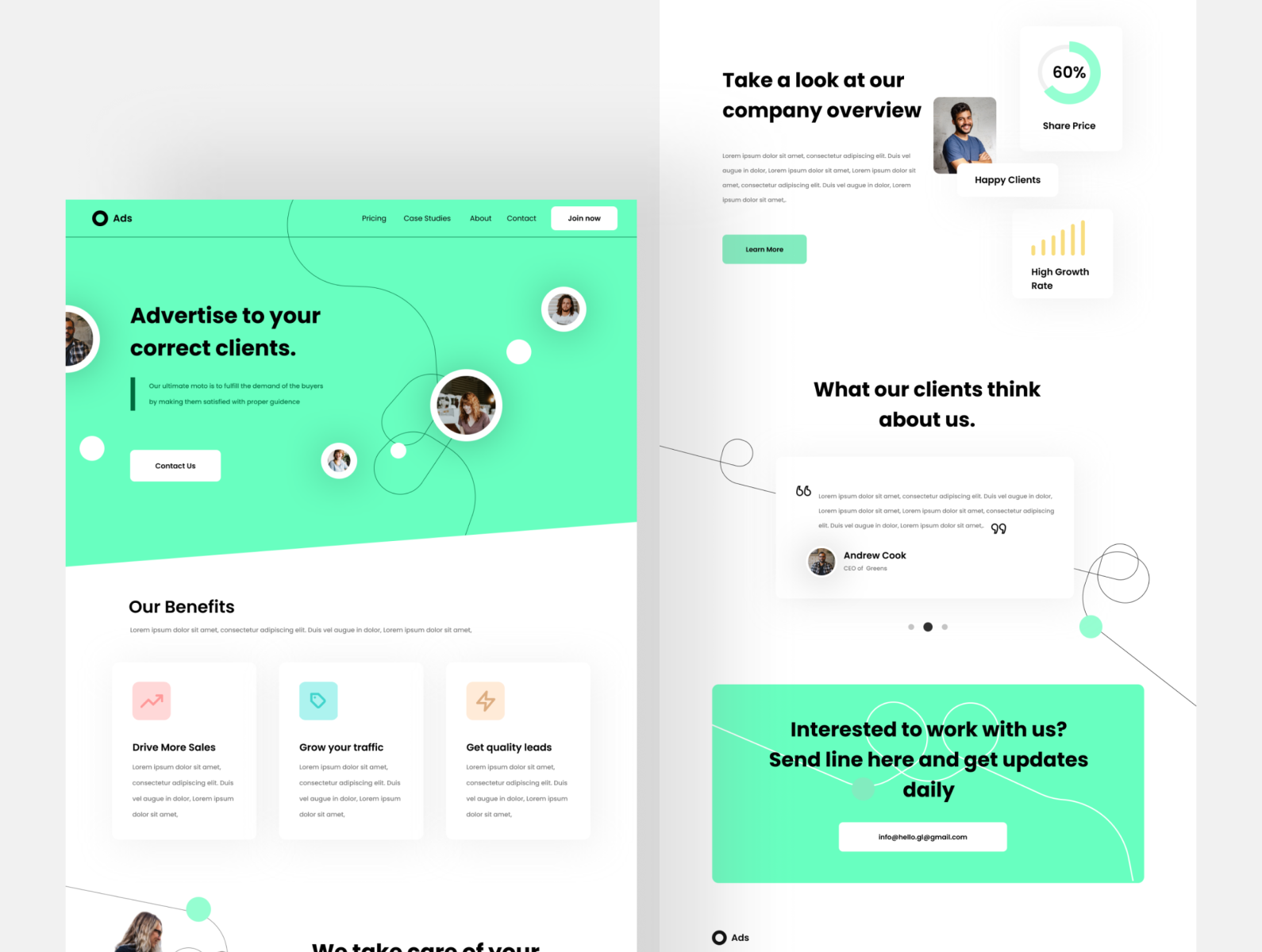 Marketing Site Homepage Design by Ganesh Lohar on Dribbble