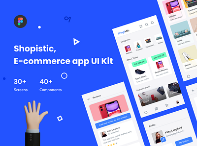 Shopistic - Ecommerce app UI Kit android appdesign appdesigner appuikit design ecommerceapp ui ui design ui8 uidesign uikit uikits uiux