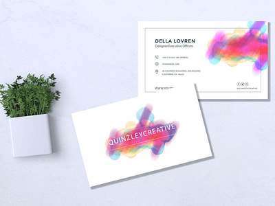 Business Card watercolor