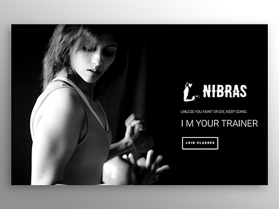 Nib Fit desktop fit fitness fitness app fitness center fitness club girl responsive ui website