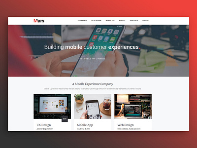Marsbuddies agency agency branding austin texas design desktop experience marketing red responsive ui website