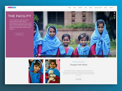 Change A Child, Change A World design desktop kids non profit non profit responsive ui website