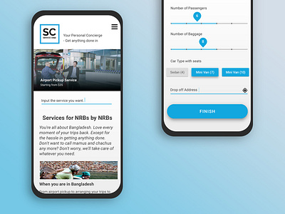 ServiceChai design mobile responsive startup ui website