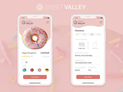 DailyUI #002: Sweet Valley affinity affinity designer card checkout cookie daily ui dailylogochallenge dailyui dailyui 002 sweet