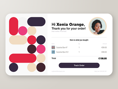 DailyUI #017: Email Receipt