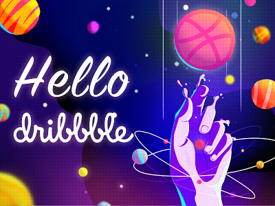 Hello Dribbble！ debuts illustration universe