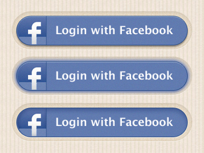 LoginWithFacebook button facebook login noise pill