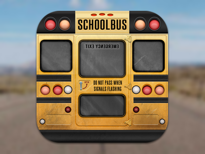 Schoolbus icon back