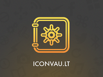 Iconvault branding iconfonts icons logo