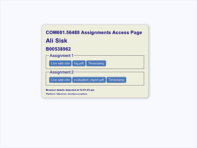 Com601 access com601 profile uni