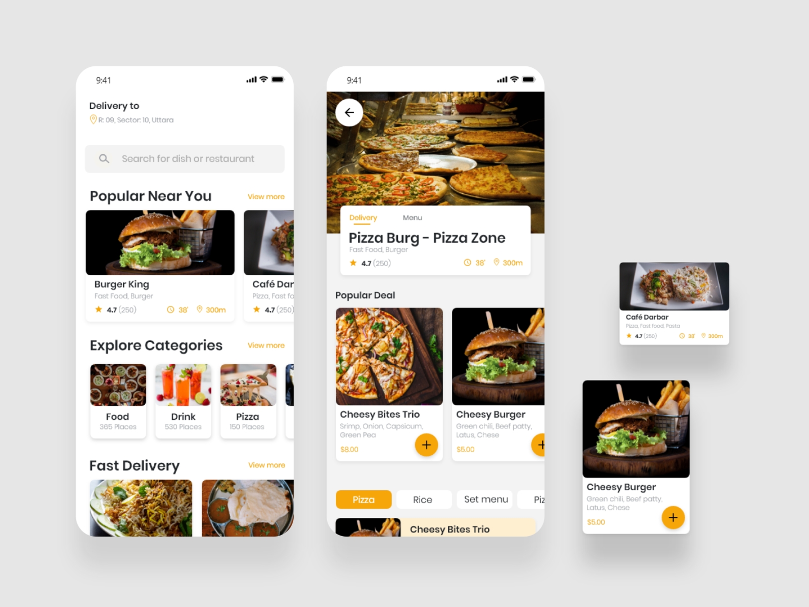 Qbytefood- A food Delivery Application by Nabil Ahmed Emon on Dribbble