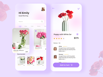 Home Decoration with Flower and Jar app decoration design homeapp interaction design interface mobile app mobile ui mobilescreen product design ui uiux ux