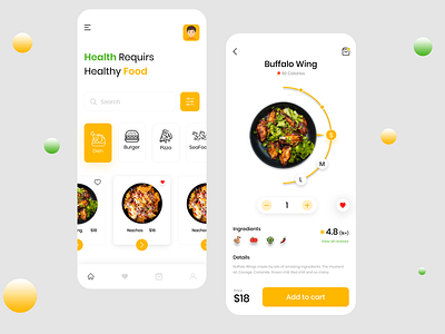 Food Delivery App Screens