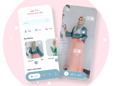 Ecommerce shop app 2021 app ecommerce ecommerce app ecommerce business ecommerce design ecommerce shop hijab hijabi interaction design interface mobile app mobile ui product design trendy ui uiux ux