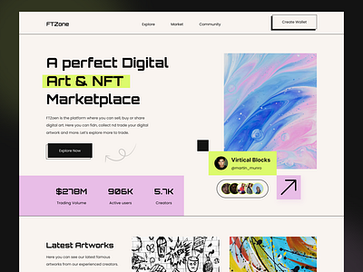 NFT Digital Market place concept-01