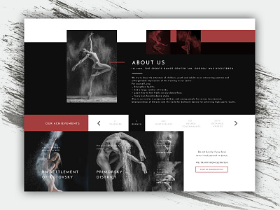 web page for dance studio animation app branding design graphic icon lettering logo minimal mobile type typography ui ui ux ui ux design ux vector web website white