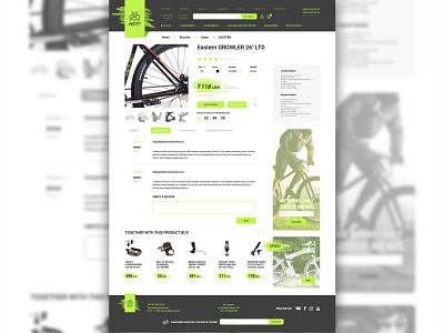 bike shop view page app branding clean design flat graphic icon ios landing page lettering minimal type typography ui ui ux ui ux design ux web website white
