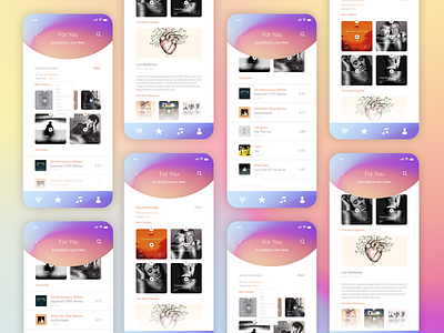 music player for iPhone X app branding design graphic icon ios iphone iphone x lettering minimal mobile music player type typography ui ui ux ui ux design ux web website