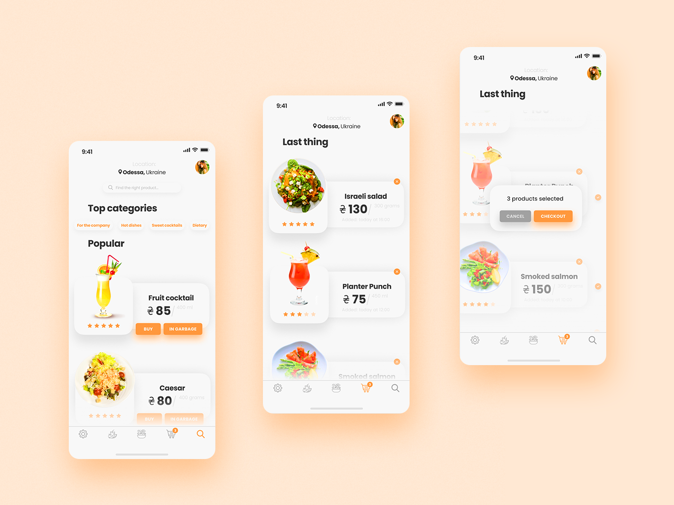 App delivery application by Marta on Dribbble