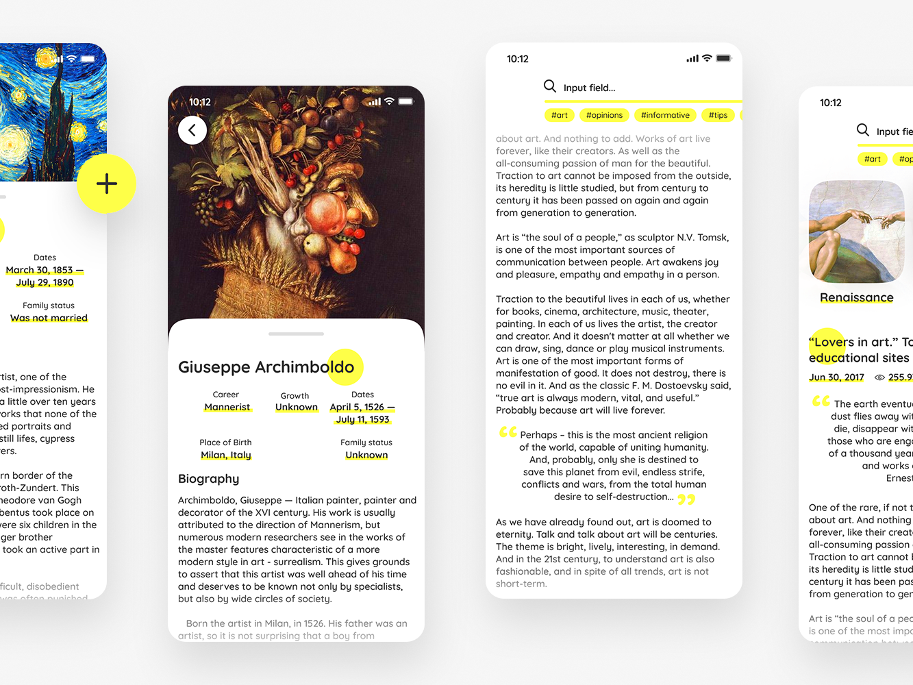 App for learning art by Marta on Dribbble