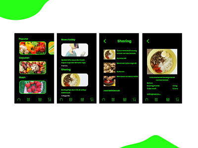 Prototype vol. 1.0 android app design organic food ui uidesign uiux vegetables