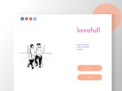 LOVEFULL UI design app full love ui uidesign uiux web