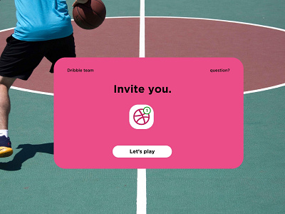 Invitation Dribbble ver 3.0 courts dribbble invite dribbble invites invitation uidesign web