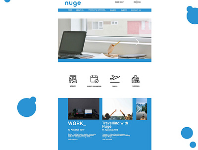 UI Web Design Nuge Office designs graphic design ui ux uiux web website