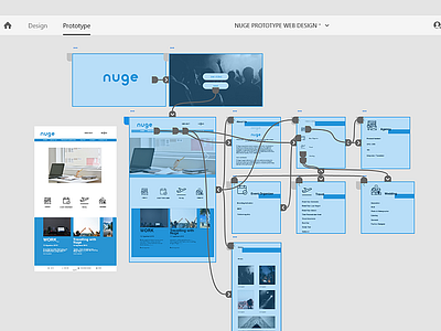 Prototype UI Web Design Nuge Office Indonesia