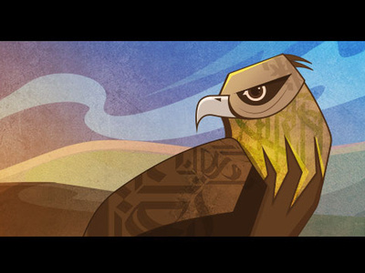 Emirati Hawk digital 2d drawing dribbble hawk hawkeye illustration uae