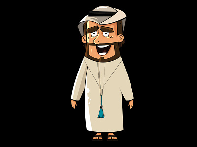Emirati Man arab character character design dribbble dubai emirates emirati illustration man sketch
