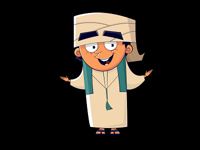 Emirati Boy boy character characterdesign dribbble dubai emirati illustration light