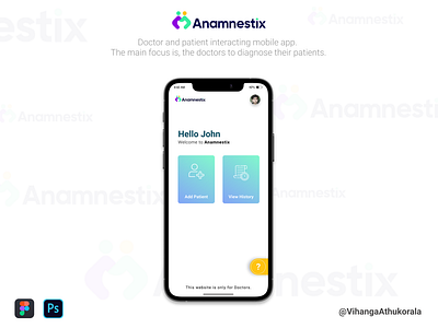 Doctor and patient interacting mobile app