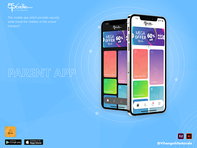 Araksha Parent App UI/UX Design