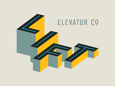 Lift Elevator Co. design graphic design illustration logo typography vector