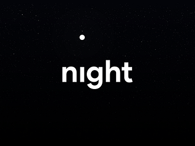 night branding design flat icon logo minimal vector