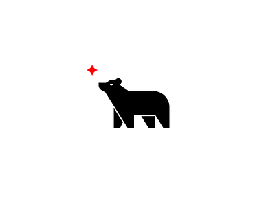 Bear logo branding design flat icon logo minimal vector