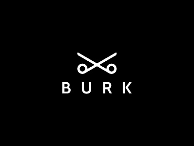 Burk Barbershop branding design logo