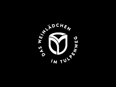 Weinlädchen am Tulpenweg branding design logo vector
