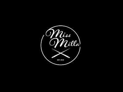 Miss Milla branding design logo vector